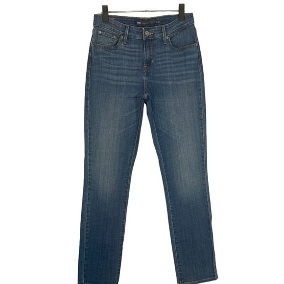 Levi's Blue Demi Curve Classic Rise Slim Leg Casual Denim Jeans Women Sz 6 - Picture 1 of 11